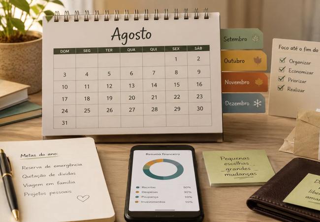 Como organizar as finanças em agosto: plano de 5 meses para chegar ao fim do ano com as contas em dia 